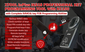10,000+ Vehicle Coverage XTOOL InPlus IK618 Key <strong>Programming</strong> Tool With KC100 EEPROM Adapter Support Bi-Directional Control 2024 - Product Image 2