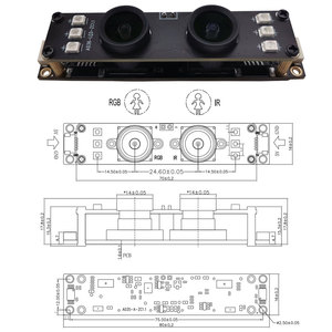 1/2 התאמה אישית של מפעל. 7 אינץ ict2271 ps5215 2mp 1080p 30fps USB עדשה כפול מודול מצלמה hdr עם אור מילוי אינפרא אדום