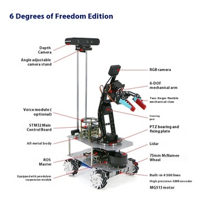 ROS Roboterarm Auto MoveIt Chassis mit flexibler mechanischer Klaue ESP32/ESP8266 PCB Visual Grasping Jetson Nano