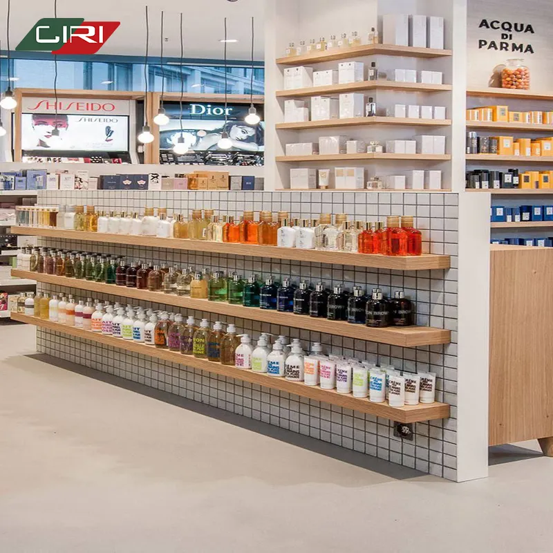 CIRI Factory adjustable Beauty Supply Store LED kosmetik Display Stand grosir Makeup Furniture rak pajangan