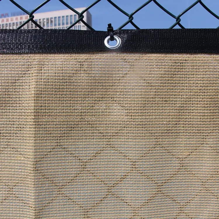 Hdpe Beige Voorruit Privacy Screen Fence Netting Voor Outdoor Achtertuin Patio