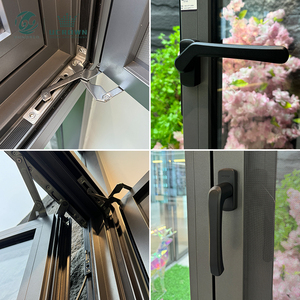断熱垂直スライド & 強化ガラス付きモダンなシングルハングアルミ窓フィリピンで最高の価格 - Product Image 5