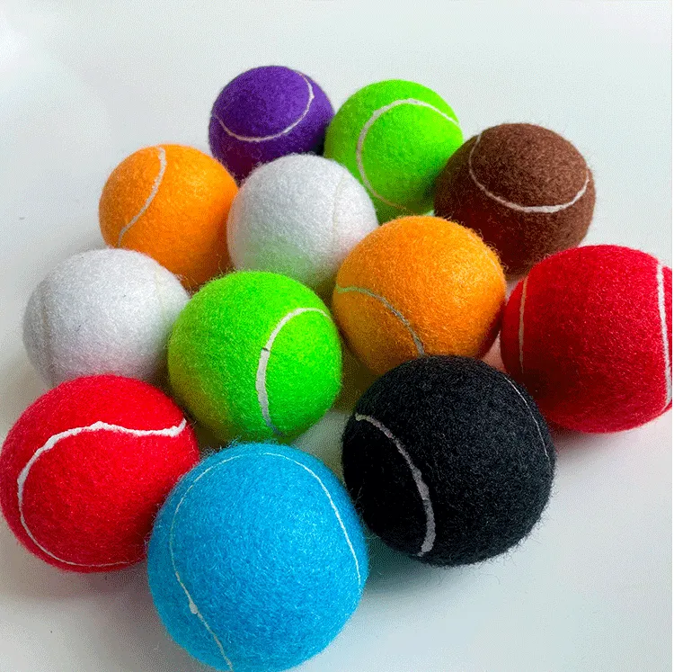 Pet dog outdoor training toys playing bouncing ball toy dog cheap tennis ball Rubber Tennis Ball for Dog Pet Training
