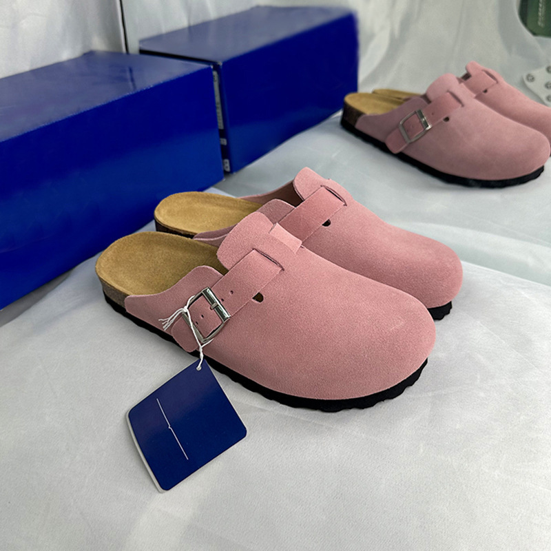 Pink suede