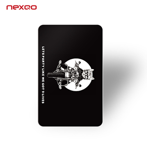 Silkscreen Printing Customized Black PVC With Black Edges Plastic <strong>Card</strong> CR80 <strong>85</strong>.<strong>5</strong>*<strong>54MM</strong> 13.56Mhz NFC Business <strong>Card</strong> - Product Image 3