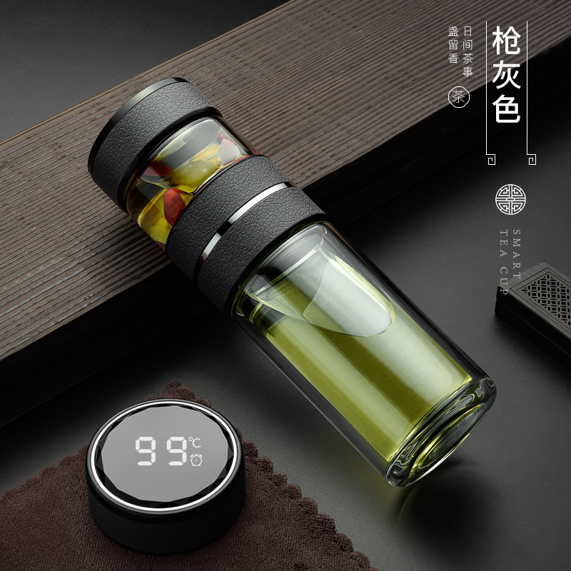 Shangming Glass Cup - Gray