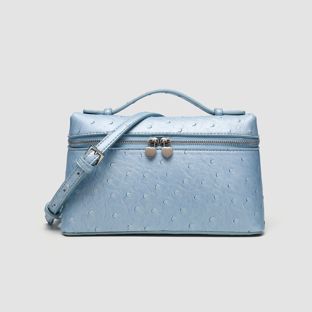 Motif autruche bleu clair