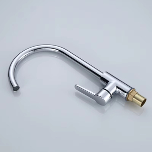 Brass đơn-xử lý bồn rửa nhà bếp Vòi phổ biến phong cách đương đại màu đen Countertop gốm lưu vực <span class=keywords><strong>Mixer</strong></span> tap - Product Image 3