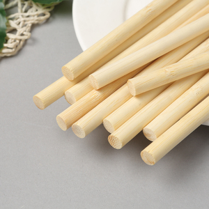 天然定制批发中国DIY 8英寸实心圆形竹棒棒糖糖果冰淇淋木棒 - Product Image 5