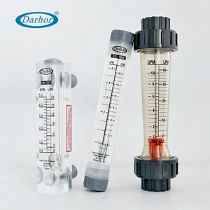 Darhor fabrika fiyat düşük maliyetli inline PSU/PVC tutkal bağlantı akış göstergesi plastik su debimetre rotametre su debimetre - Product Image 1
