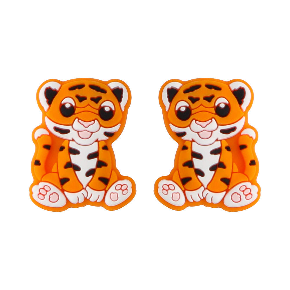 SA201ลูกปัดสีส้มโฟกัสเสือ