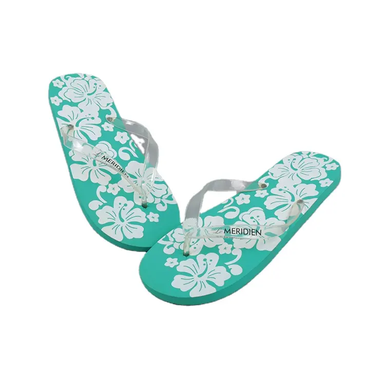 Commercio all'ingrosso nuovo Design Hotel stampa gomma donna uomo fiore pantofole infradito Spa pantofole In cina spiaggia piscina