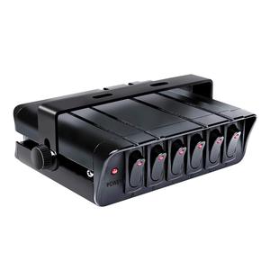 6Gang Rocker anahtarı kontrol kutusu 12 AWG teller su geçirmez 60A araba DC kapalı LED ışık geçiş anahtarı paneli tekne otomatik - Product Image 2