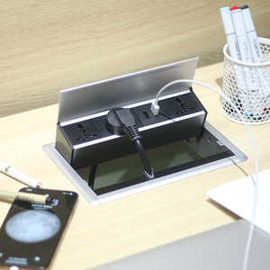 Office Furniture <strong>Tabletop</strong> Switch <strong>Socket</strong> / Pop up Desk Power Outlet for Conference Table - Product Image 3