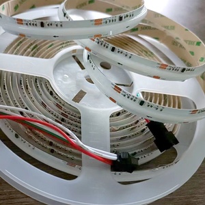 แถบไฟ LED ดิจิทัล RGB 24โวลต์ปรับสีตามโปรแกรมได้ DC12แสงสีในฝัน