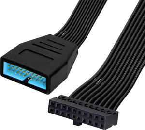 15cm Motherboard <strong>USB</strong> 3.0 19 Pin 20 Pin Male to Female Power Extension Cable Mainboard USB3.0 20pin 19 Pin Conversion Wire Line - Product Image 3