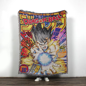 Bán Buôn Sản Phẩm Tấm Thảm Jacquard Dệt Chăn Độc Đáo Phim Hoạt Hình Thiết Kế Dệt Tấm Thảm Ném Với Tua Với Tùy Chỉnh Thiết Kế - Product Image 1