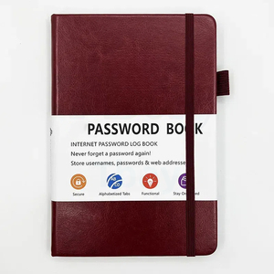 Promozione A5 in pelle colorata con taccuino stampato Logo legante cinturino elastico Notebook con portapenne e chiusura elastica - Product Image 5