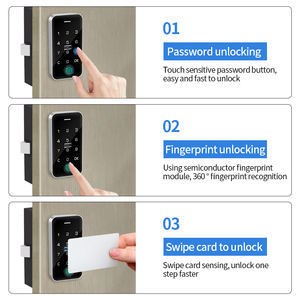 Đen sinh trắc học vân tay Locker điều khiển truy cập với năng động mật khẩu vân tay NFC thẻ kỹ thuật số tủ khóa - Product Image 5