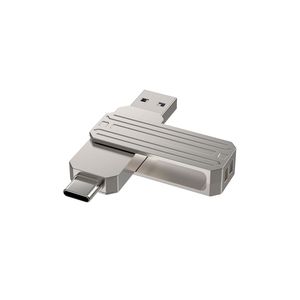 WiWU USB 3,2 Flash Drive USB tipo C interfaz 2 en 1 memoria de Metal duradero U disco OTG 32 64 128 256GB anticaída transmisión rápida - Product Image 6