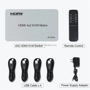 4K <strong>HDMI</strong> <strong>Matrix</strong> 4x2 With KVM <strong>HDMI</strong> <strong>Matrix</strong> <strong>4</strong> in <strong>2</strong> Out With USB - Product Image 6