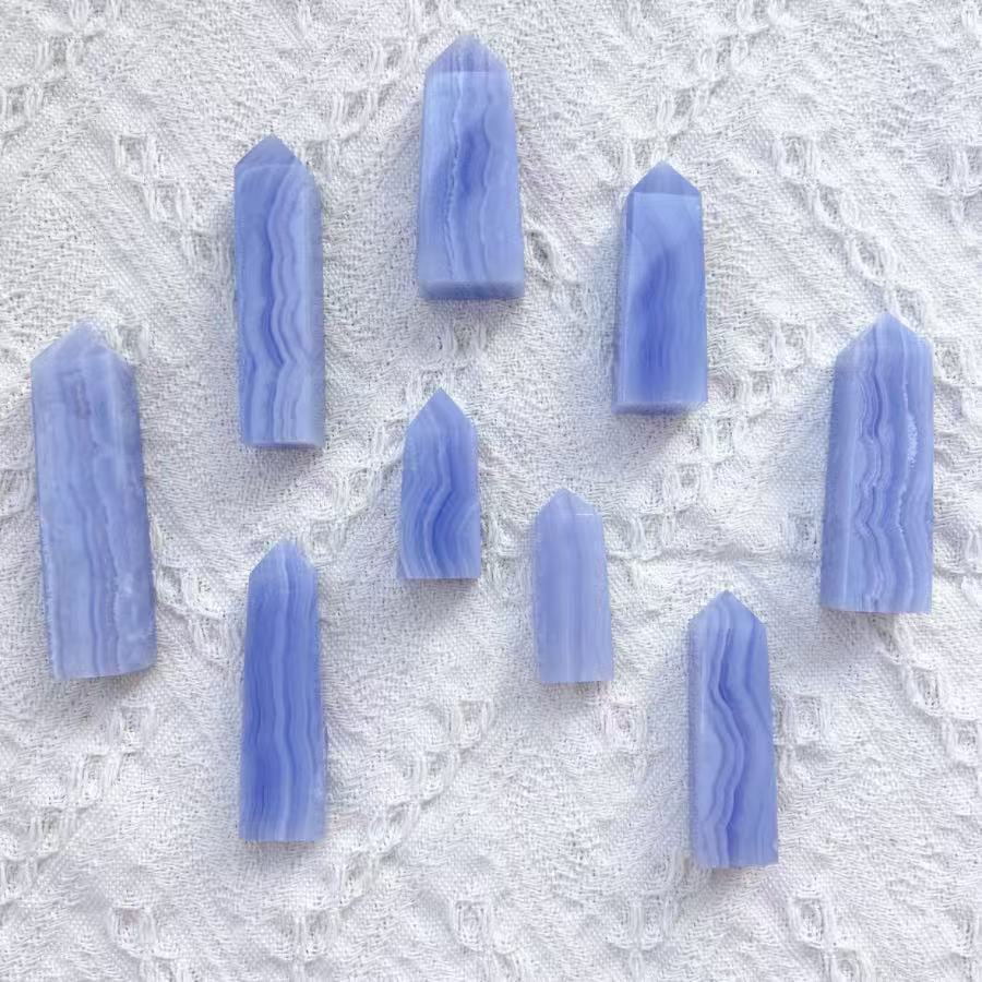 Blue Lace Agate Tower