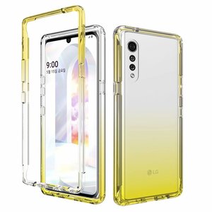 LGベルベット用スクリーンプロテクター付きの新しいデザインのソフトグラデーションTPUPCカスタム耐衝撃電話ケース - Product Image 5