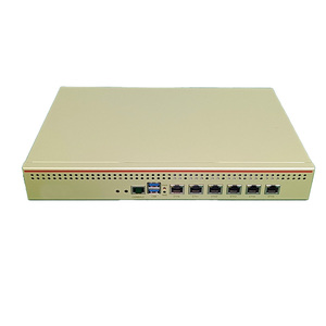 1U <strong>Network</strong> Security Firewall Router PC with 6*2.5 Lans 4*10G SFP VGA Display Linux Pfsense DDR4 RAM US Plug New