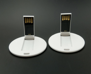 最便宜的小容量迷你超薄圆卡u盘，带全彩印刷标志和礼品盒128mb 256mb 512mb 1gb