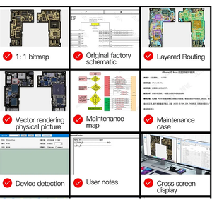 JCID Programmer Intelligente Wartung Zeichnung Schema Diagramm Schaltkreis integrierte Bitmap für iPhone iPad Android JC Software