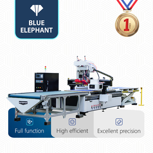 Blue Elephant Cabinet <strong>Cnc</strong> 1325 1530 4X8 Atc <strong>Cnc</strong> <strong>Router</strong> for Furniture Making With <strong>Auto</strong> <strong>Loading</strong> and <strong>Unloading</strong> Platforms - Product Image 1