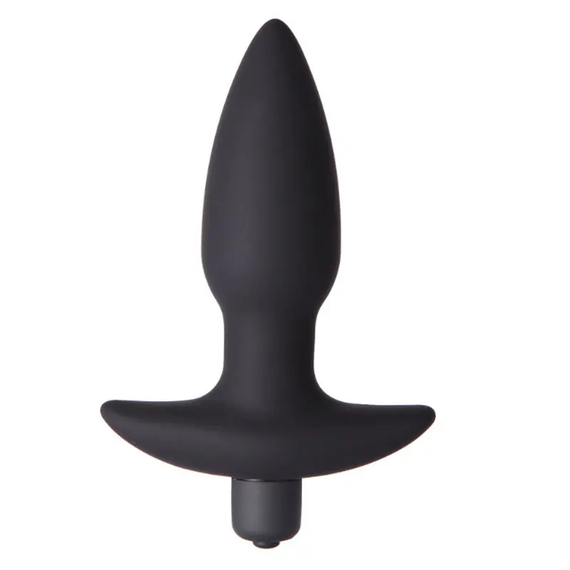 Fabrik kostenlose Proben einfach schwarz Vagina Arsch Sexspielzeug vergrößern Silikon Anal Plug Dildo für Frauen