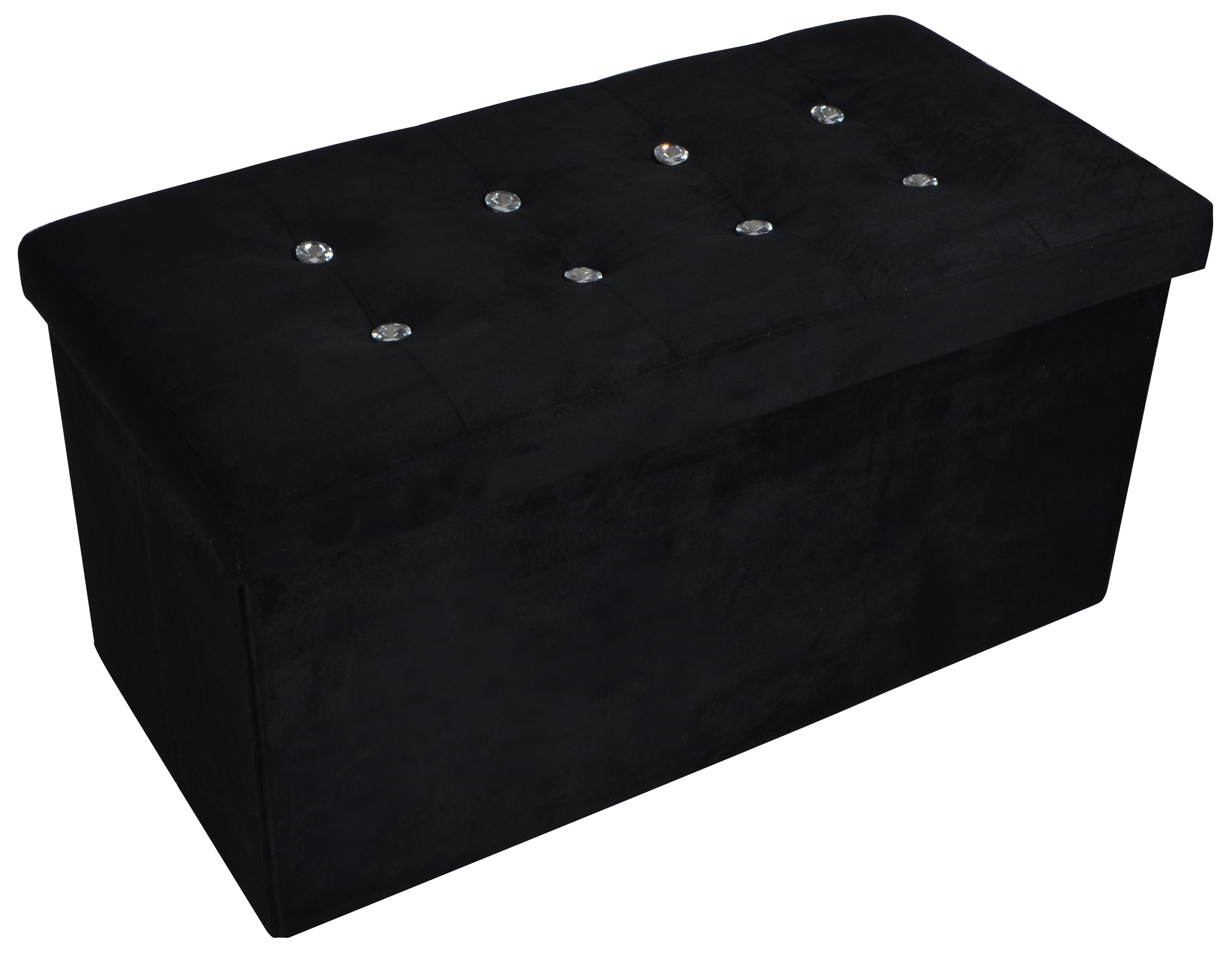 Super soft velvet storage ottoman and foldable stool seats velvet storage chair living room