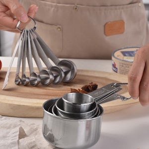 Ölçüm alet takımı 5 yuvalama bardak 6 1 eşitlikçi 12 adet paslanmaz çelik ölçüm bardak ile istiflenebilir kaşık kaşık seti - Product Image 5