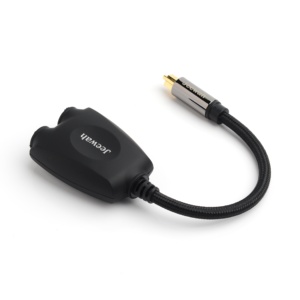 Adaptador divisor coaxial de Audio óptico Digital 1x2, Cables revestidos de PVC Toslink de fibra óptica para altavoz y reproductor de DVD