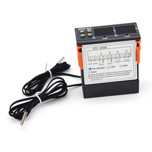 Controlador de temperatura de pantalla digital inteligente con salida de sensor dual, controlador de temperatura, termostato electrónico, 1 unidad