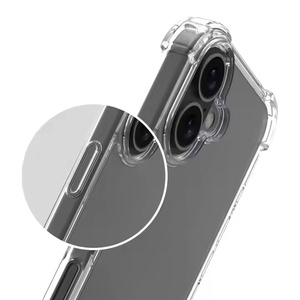 100% 完璧なフィットケースiPhone 16用クリアスリムフィット傷防止ソフトTPU PC透明カバーiPhone 16 Pro Max 16 Plus用 - Product Image 5