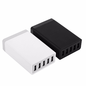 ILEPO 40W Adaptador de cargador USB de 5 puertos HUB Estación de carga inteligente PD con salida DC 4A para US/EU/UK/AU Plug Multi-Phone Charger - Product Image 3
