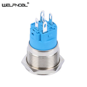WELFNOBL <span class=keywords><strong>DPDT</strong></span> Druckknopf schalter 5-poliger Anschluss Druckknopf Elektrischer Schalter Metall