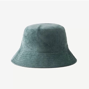 Japon düz renk balıkçı şapka toptan Unisex kadife kova sonbahar günlük partiler için kadın erkek Retro çizgili