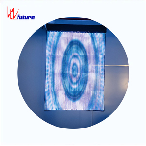 Bandiera colorata luminosa programmata natale Led danza telecomando visive Pole bandiere con luce - Product Image 1