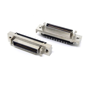 SCSI 50p SCSI 50p MDR nữ Breakout Hội Đồng Quản trị với cáp SCSI-50P thiết bị đầu cuối khối mô-đun bộ chuyển đổi kết nối C45 Din Rail gắn - Product Image 2
