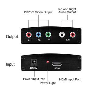 HD-MI a pbpr + R/L RCA convertitore RGB AV uscita con alimentazione Audio Video HDTV 5V ingresso Display a colori garanzia di 12 mesi - Product Image 6