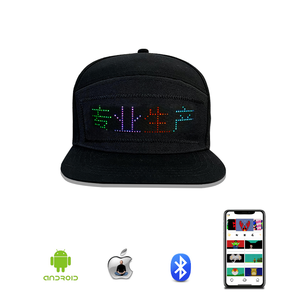 <strong>LED</strong> Cap with Programmable APP Control <strong>LED</strong> Matrix Scrolling Text Display Message Snapback Hat for Club Party Hat Cap - Product Image 3