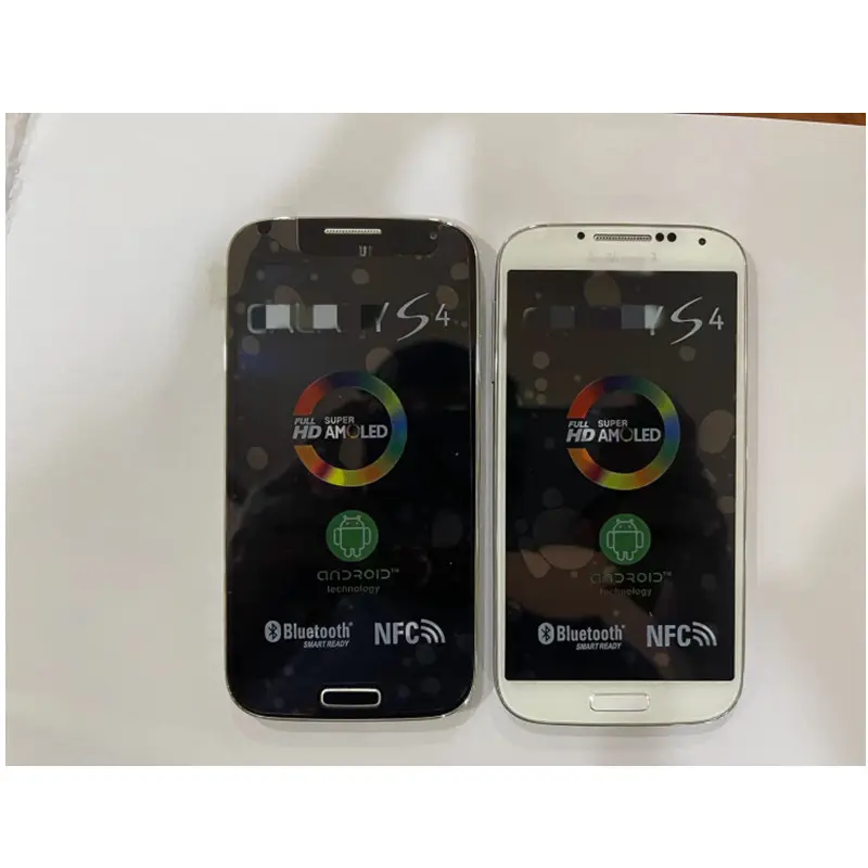 Téléphone portable d'occasion en gros pour Samsung s4 i9500 remis à neuf Aucune rayure sur l'apparence