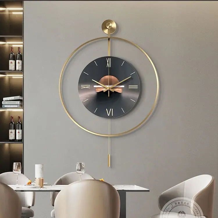Декоративные часы с металлическим циферблатом, 50 дюймов