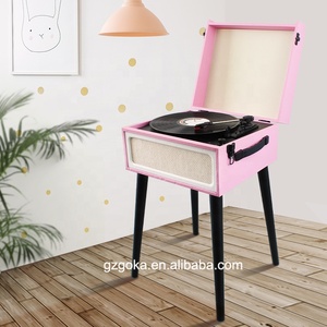 Excellent Sound Quality Factory Offer Turntable Record Players Vinyl Record Player Suitcase Gramophone <strong>with</strong> 4 Legs Style - Product Image 3