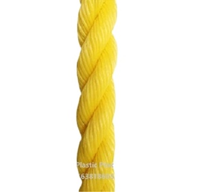 3 or 4 Strands Twisted Polypropylene Rope for Mooring Rope in Yellow Color - Product Image 1