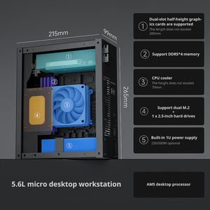 DeskMix X600 Mini PC Intel processori di 6a/7a generazione Celeron / Pentium / I3 / I5 / I7/ I9 EU/AU/CN/JP industriale - Product Image 5