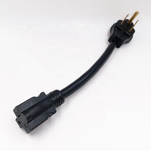 NEMA 6-50P ~ 6-20R電源アダプターコード3プロング50アンプ発電機用溶接機用EV充電器電源コードSTW 10 AWG - Product Image 1